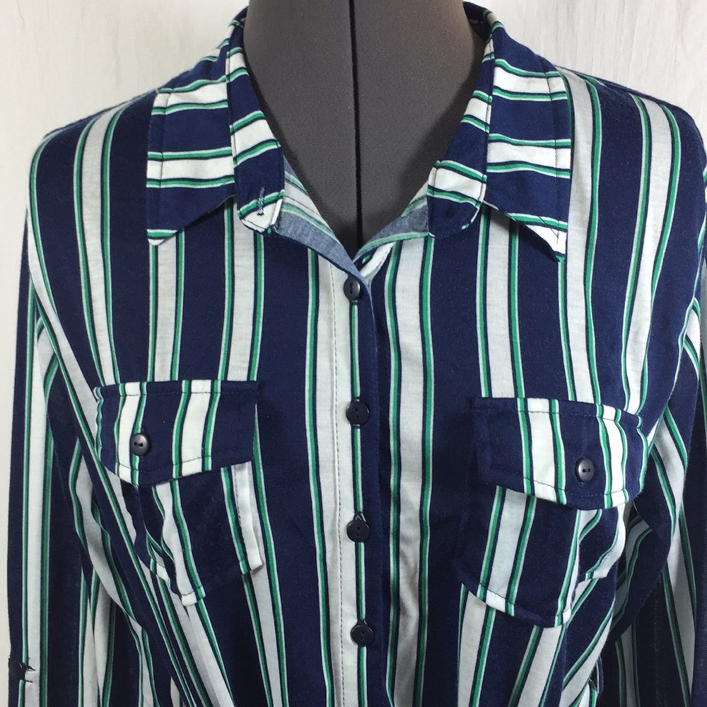 Eden & Olivia Knit Striped Top Size M
